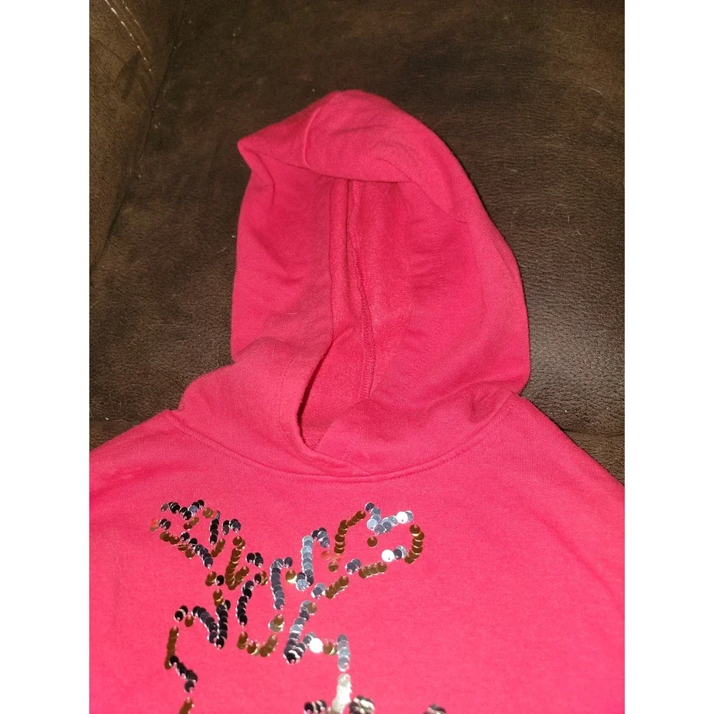 Justice‎ holiday Christmas oh deer sweatshirt cropped size 10 hoodie